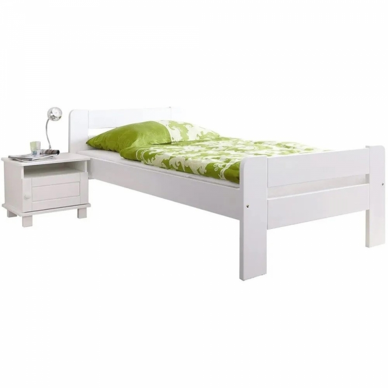Односпальная кровать Бодо 200х90 (белая)